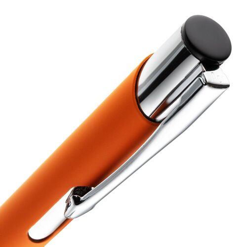 Ручка шариковая Keskus Soft Touch, оранжевая 4
