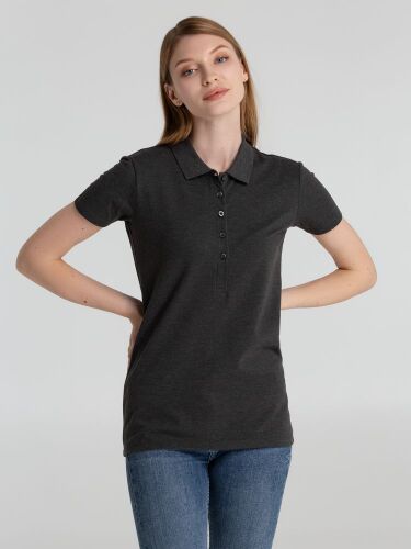 Рубашка поло женская Phoenix Women темно-серый меланж, размер S 4