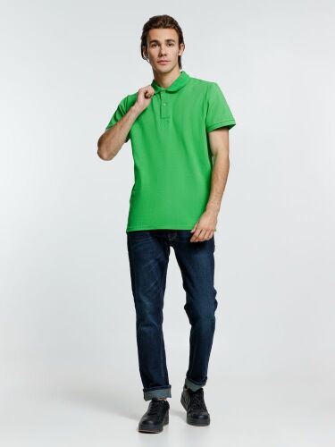 Рубашка поло мужская Virma Premium, зеленое яблоко, размер S 6