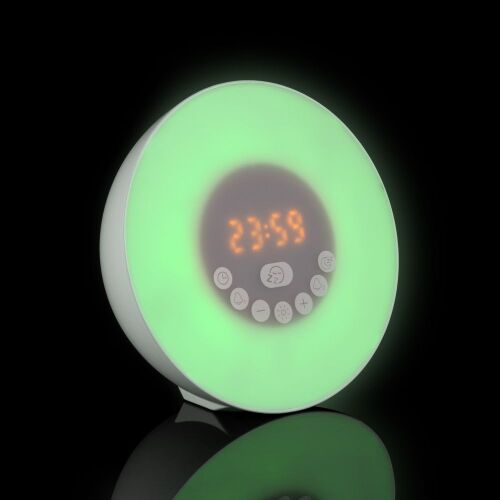 Лампа-колонка со световым будильником dreamTime, ver.2, белая 7