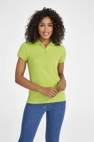 Рубашка поло женская People 210 "зеленое яблоко", размер XL 4