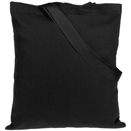 Холщовая сумка BrighTone, черная с черными ручками 2