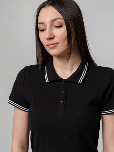 Рубашка поло женская Virma Stripes Lady, черная, размер XL 7