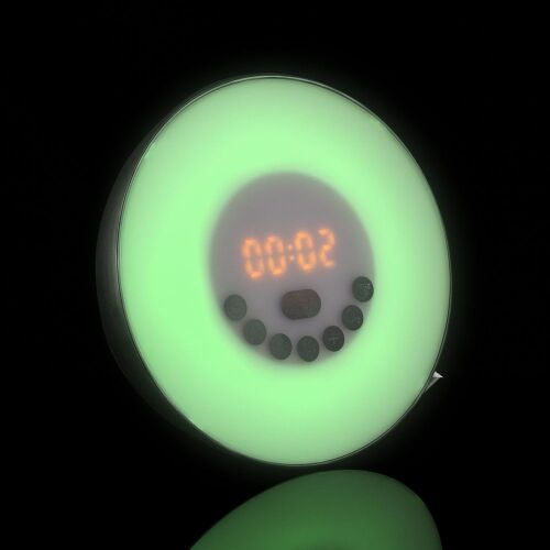 Лампа-колонка со световым будильником dreamTime, ver.2, черная 5