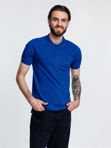 Рубашка поло мужская Adam, ярко-синяя, размер XXL 2