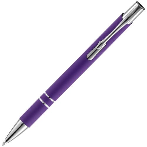 Ручка шариковая Keskus Soft Touch, фиолетовая 3