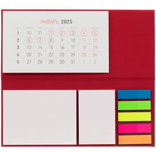 Календарь настольный Grade, красный 2