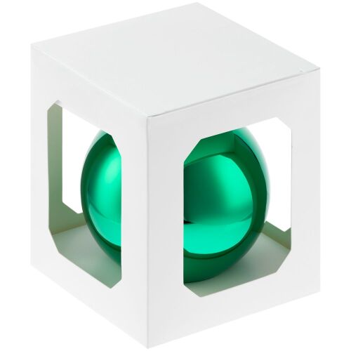 Елочный шар Finery Gloss, 10 см, глянцевый зеленый 3