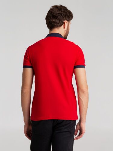 Рубашка поло Prince 190, красная с темно-синим, размер XL 6