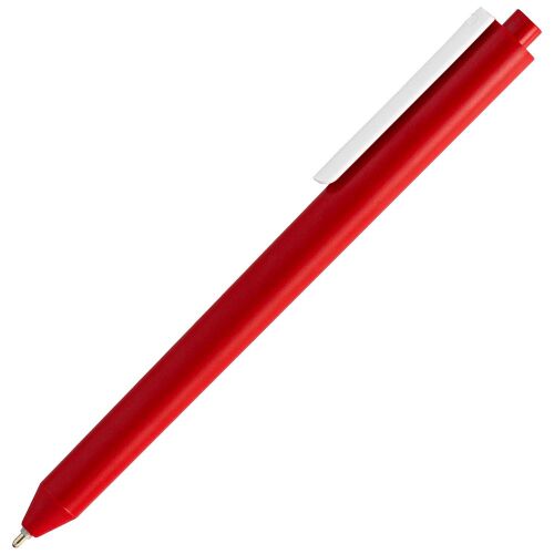 Ручка шариковая Pigra P03 Mat, красная с белым 3