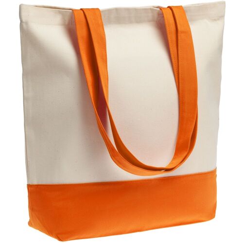 Холщовая сумка Shopaholic, оранжевая 8