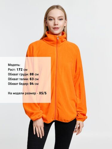 Куртка флисовая унисекс Fliska, оранжевая, размер XL/XXL 7