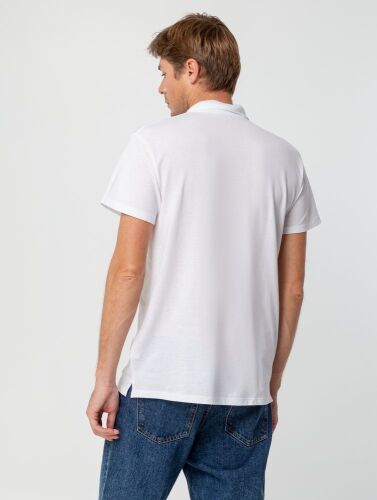 Рубашка поло мужская Summer 170 белая, размер S 5
