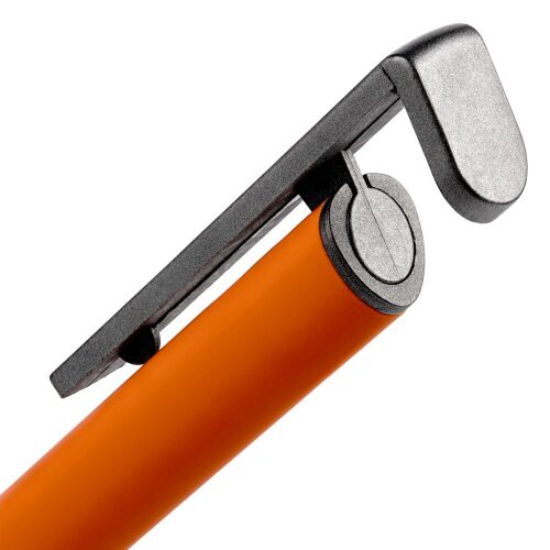 Ручка шариковая Standic с подставкой для телефона, оранжевая 6
