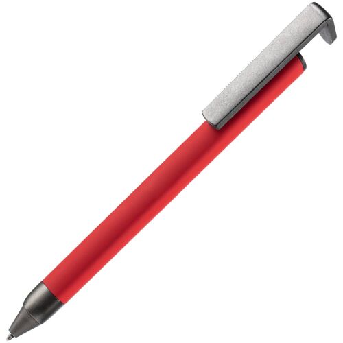Ручка шариковая Standic с подставкой для телефона, красная 1