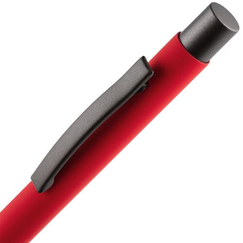 Ручка шариковая Atento Soft Touch, красная 4
