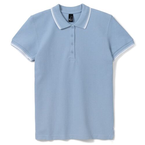 Рубашка поло женская Practice women 270 голубая с белым, размер  1