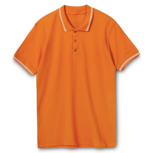 Рубашка поло Virma Stripes, оранжевая, размер M 1