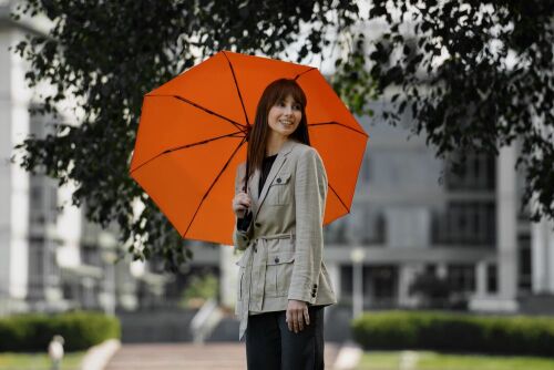Зонт складной Monsoon, оранжевый 5
