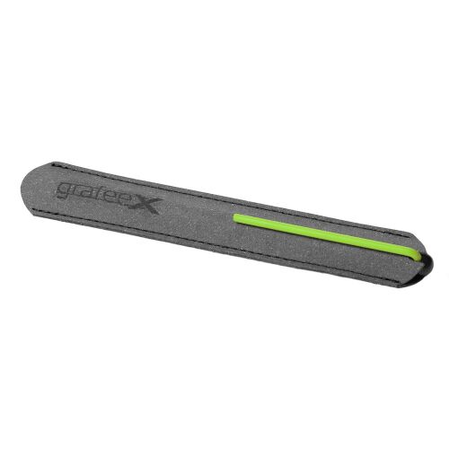 Шариковая ручка GrafeeX в чехле, черная с зеленым 2
