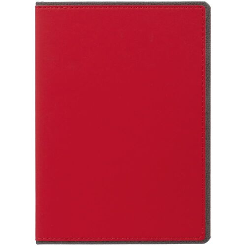Ежедневник Frame, недатированный, красный с серым 2