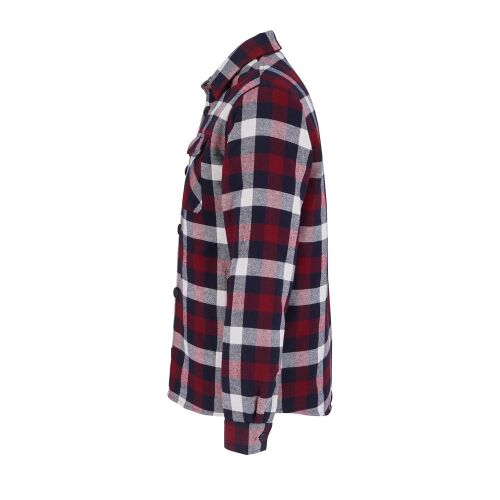 Куртка-рубашка оверсайз унисекс Noah, бордовая, размер M/L 3
