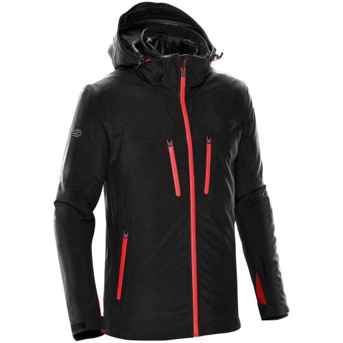 Куртка-трансформер мужская Matrix черная с красным, размер 3XL 9