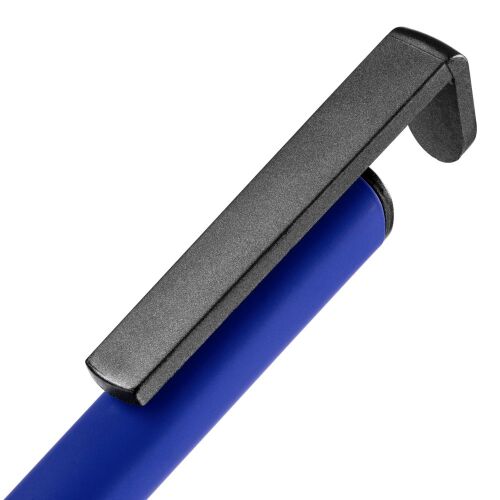 Ручка шариковая Standic с подставкой для телефона, синяя 5