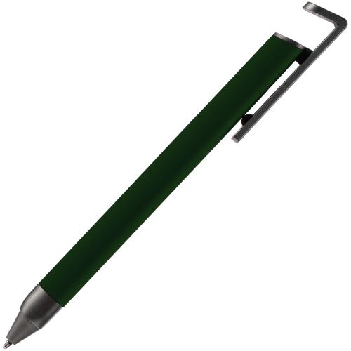 Ручка шариковая Standic с подставкой для телефона, зеленая 3