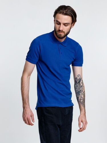 Рубашка поло мужская Adam, ярко-синяя, размер S 3