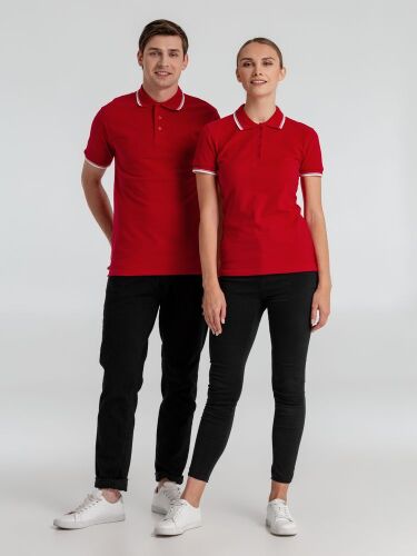  Рубашка поло женская Practice women 270, красный/белый, размер  6
