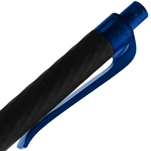 Ручка шариковая Prodir QS01 PRT-P Soft Touch, черная с синим 6