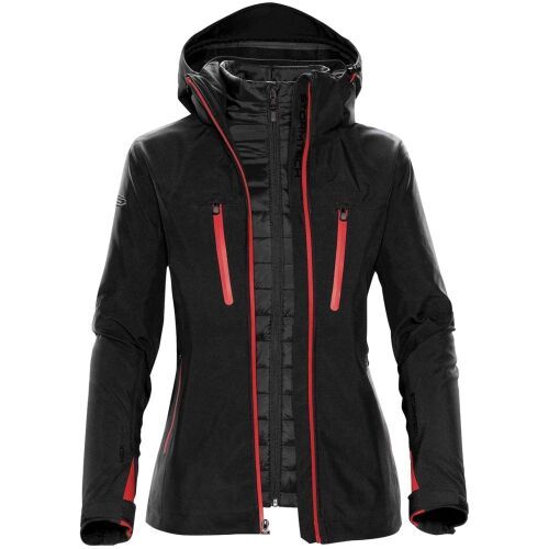 Куртка-трансформер женская Matrix черная с красным, размер M 8