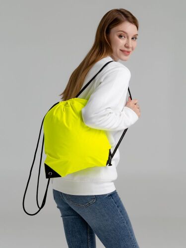 Рюкзак-мешок Manifest Color из светоотражающей ткани, желтый нео 7