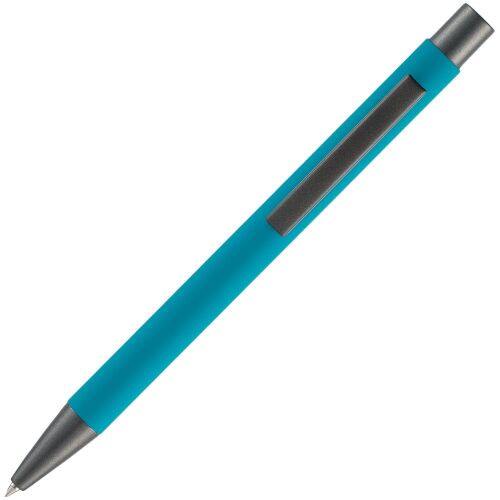 Ручка шариковая Atento Soft Touch, бирюзовая 3