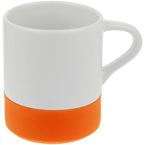 Кружка с силиконовой подставкой Protege, оранжевая 1