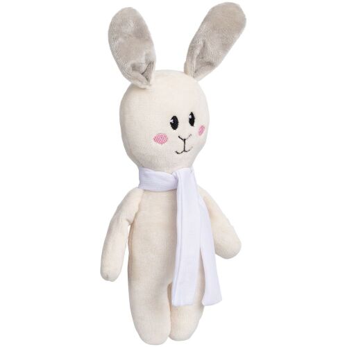Мягкая игрушка Beastie Toys, заяц с белым шарфом 2
