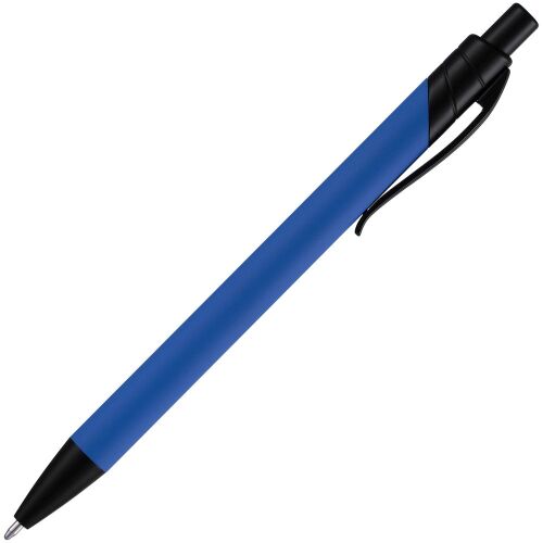 Ручка шариковая Undertone Black Soft Touch, ярко-синяя 3