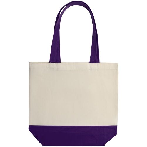 Холщовая сумка Shopaholic, фиолетовая 2