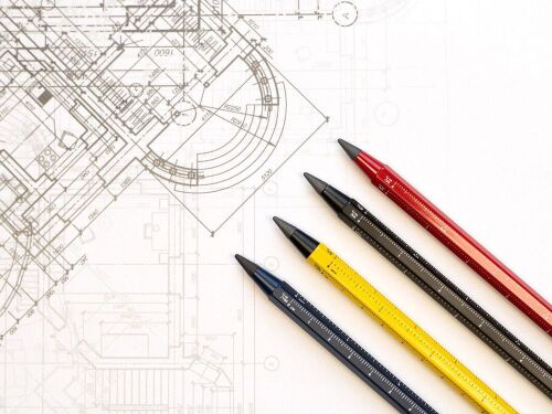 Вечный карандаш Construction Endless, красный 4