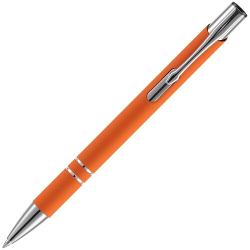 Ручка шариковая Keskus Soft Touch, оранжевая 3
