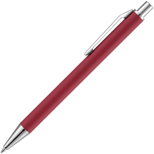 Ручка шариковая Lobby Soft Touch Chrome, красная 2
