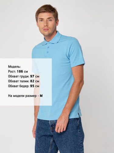 Рубашка поло мужская Virma light, голубая, размер XXL 3