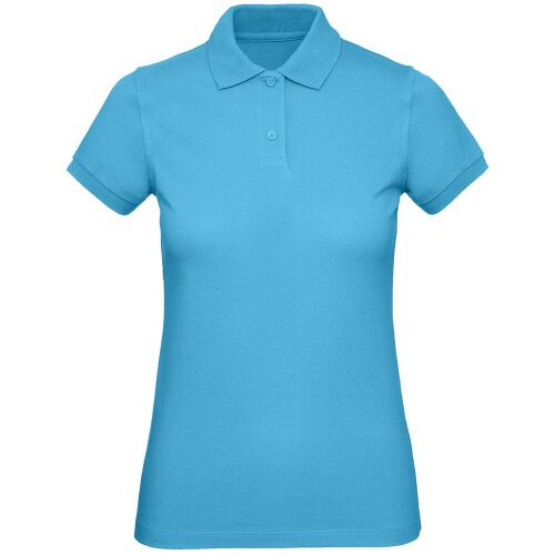 Рубашка поло женская Inspire бирюзовая, размер XL 1
