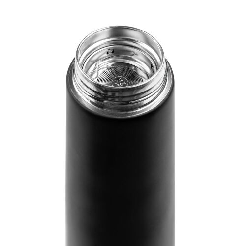 Смарт-бутылка с заменяемой батарейкой Long Therm Soft Touch, чер 11