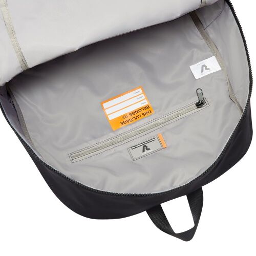Складной рюкзак Compact Neon, черный с оранжевым 4