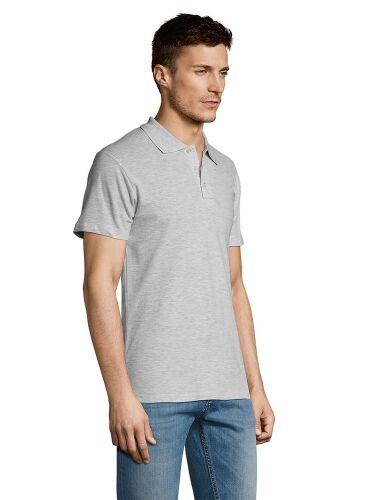 Рубашка поло мужская Summer 170 светло-серый меланж, размер M 5
