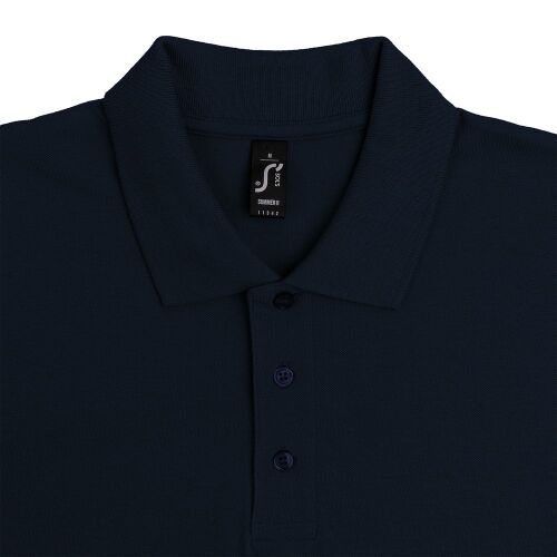 Рубашка поло мужская Summer 170 темно-синяя (navy), размер XL 3