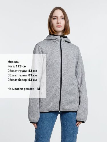 Куртка с капюшоном унисекс Gotland, серая, размер M 7