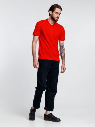 Рубашка поло мужская Adam, красная, размер XXL 6